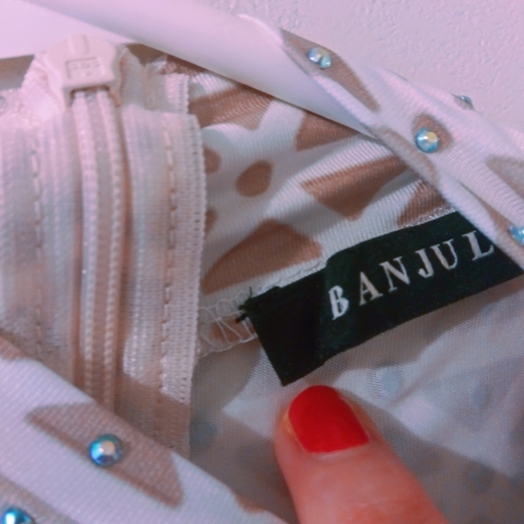 Whiskey Darling Mock Neck Jeweled Bodysuit - Picture 5 of 8